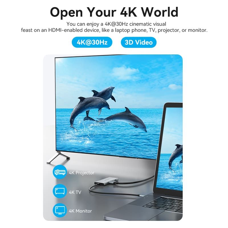 Vention 7-in-1 USB-C Docking Station