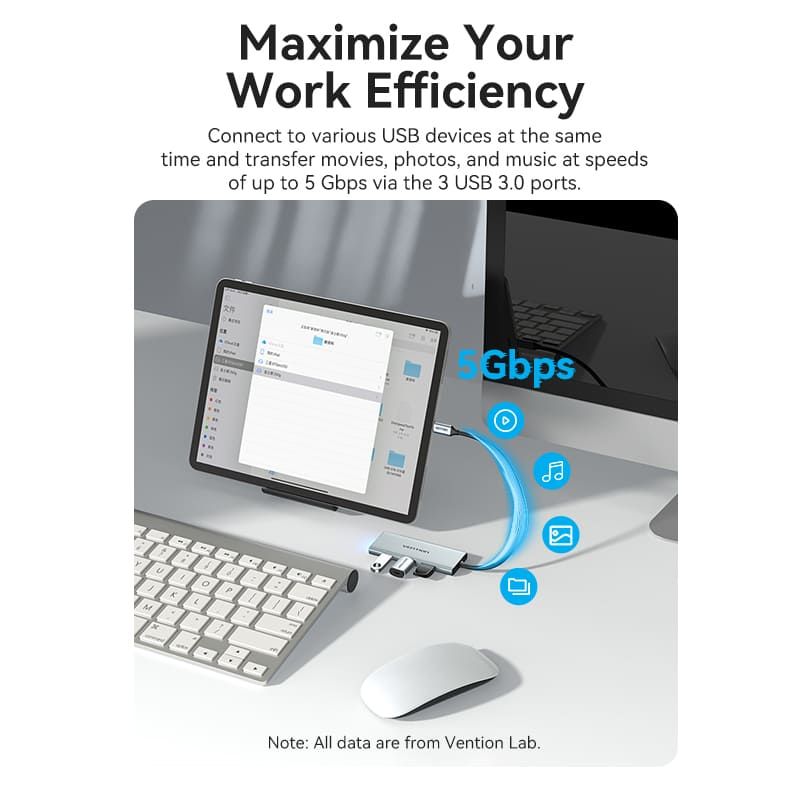 Vention 7-in-1 USB-C Docking Station