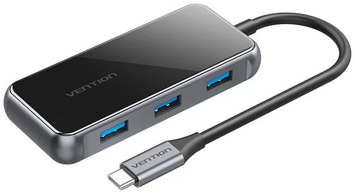 Vention USB-C to HDMI/ USB3.0x3/PD 0,15m Grey