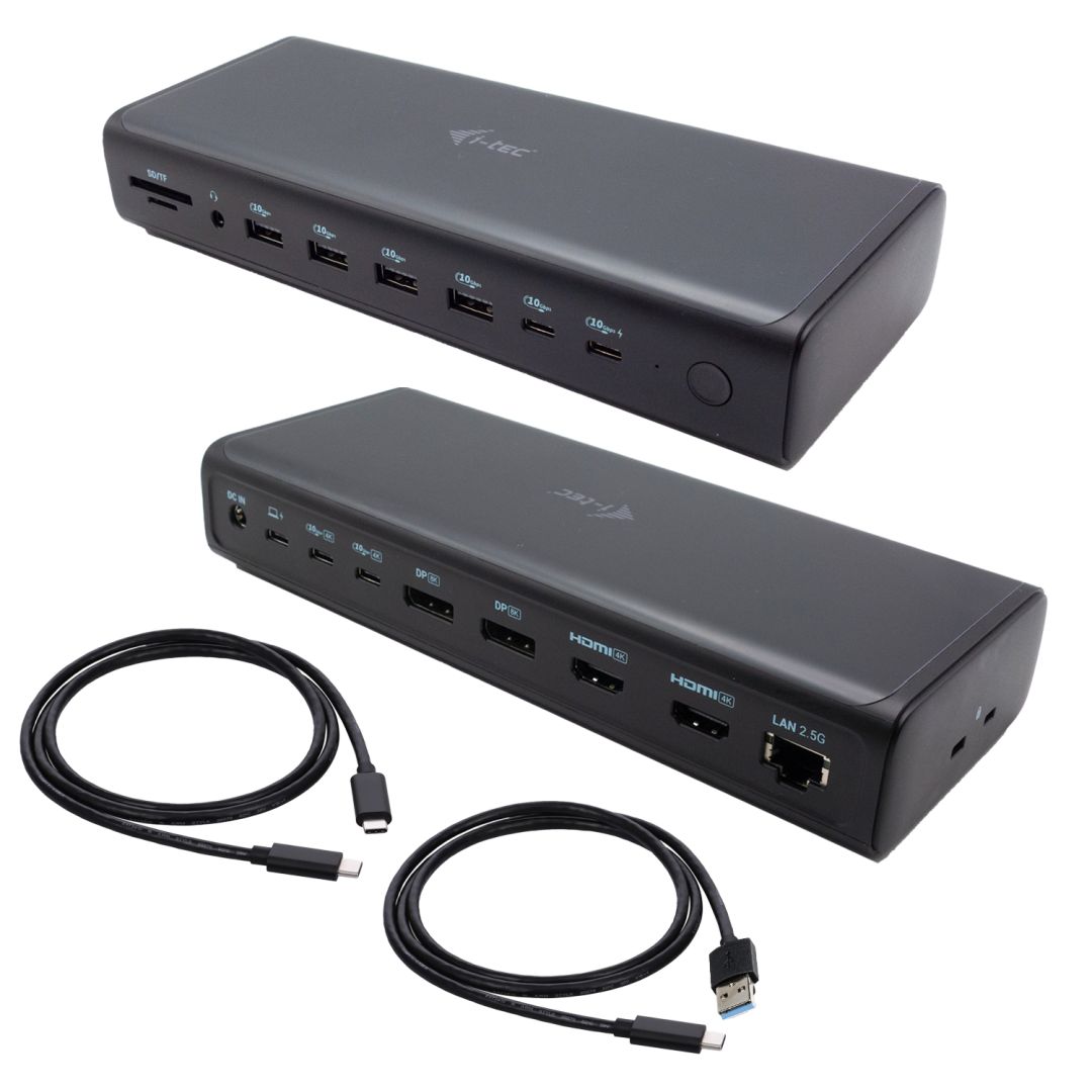 I-TEC Universal 6x 4K/60Hz Display Docking Station + Power Delivery 140W