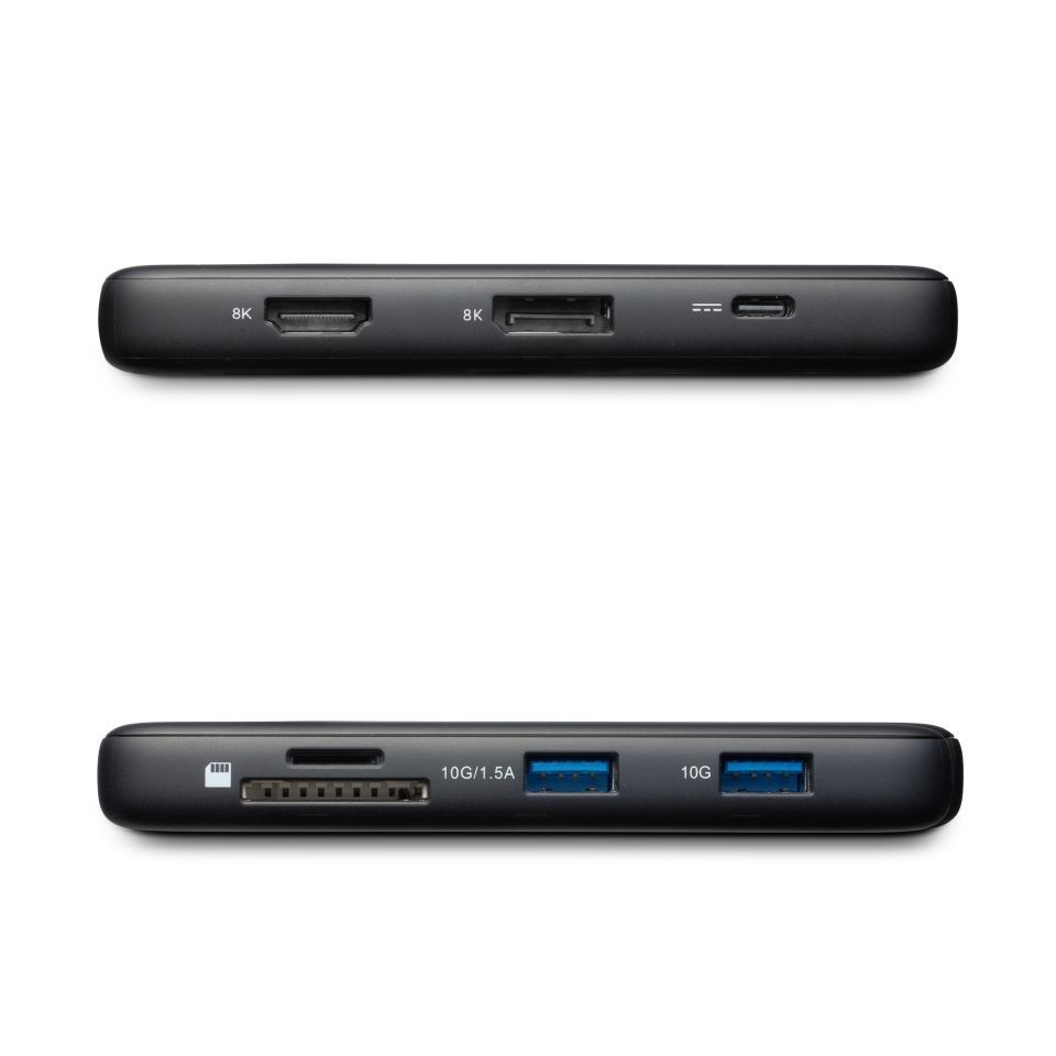 Club3D 8-1 Portable Dock USB Type-C 10Gbps to HDMI and DisplayPort 8K30Hz PD Max.100Watt