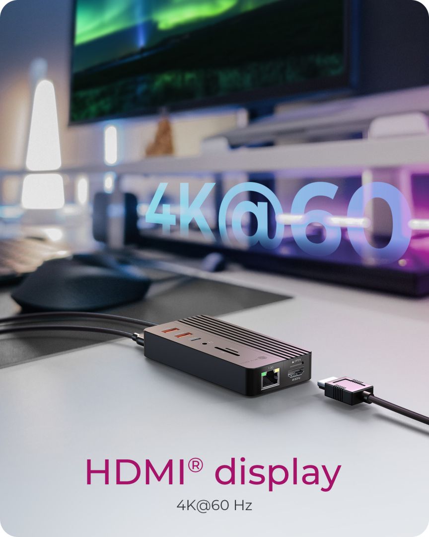 Raidsonic IcyBox IB-DK4072M-CU31 10-in-1 DockingStation with M.2 NVMe SSD enclosure