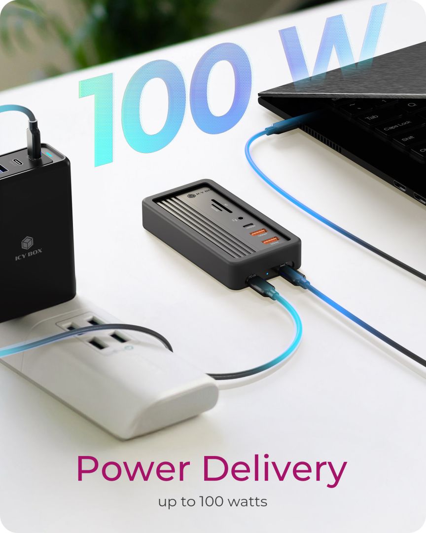 Raidsonic IcyBox IB-DK4072M-CU31 10-in-1 DockingStation with M.2 NVMe SSD enclosure