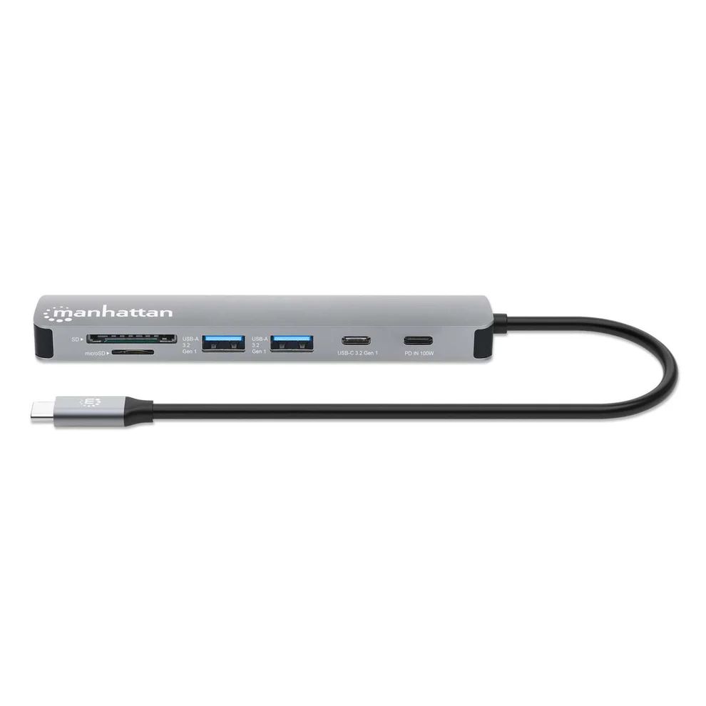 Manhattan USB-C PD 7-in-1 HDMI 4K Docking Station / Multiport Hub