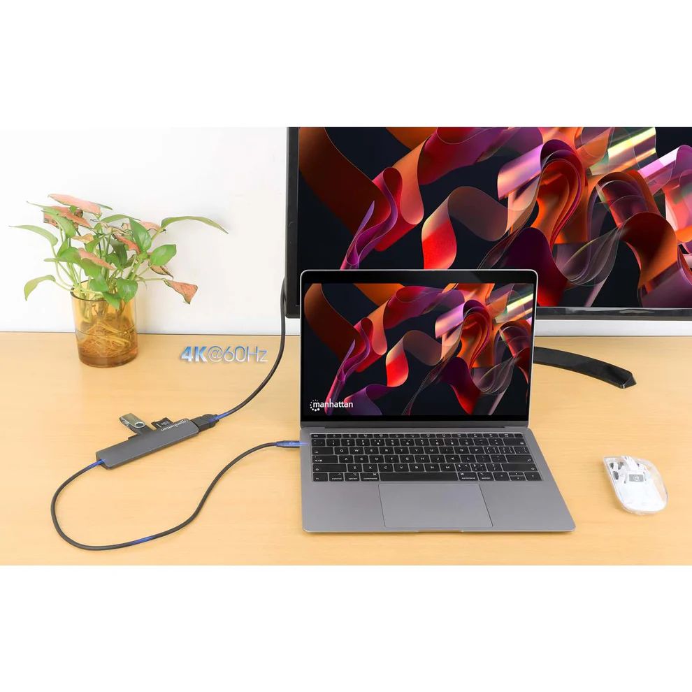 Manhattan USB-C PD 7-in-1 HDMI 4K Docking Station / Multiport Hub