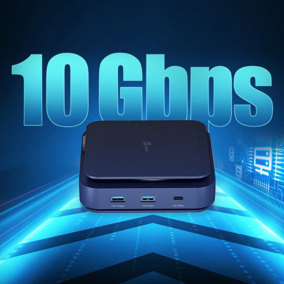 j5create Type-C Dock Dual 4K HDMI Space Grey