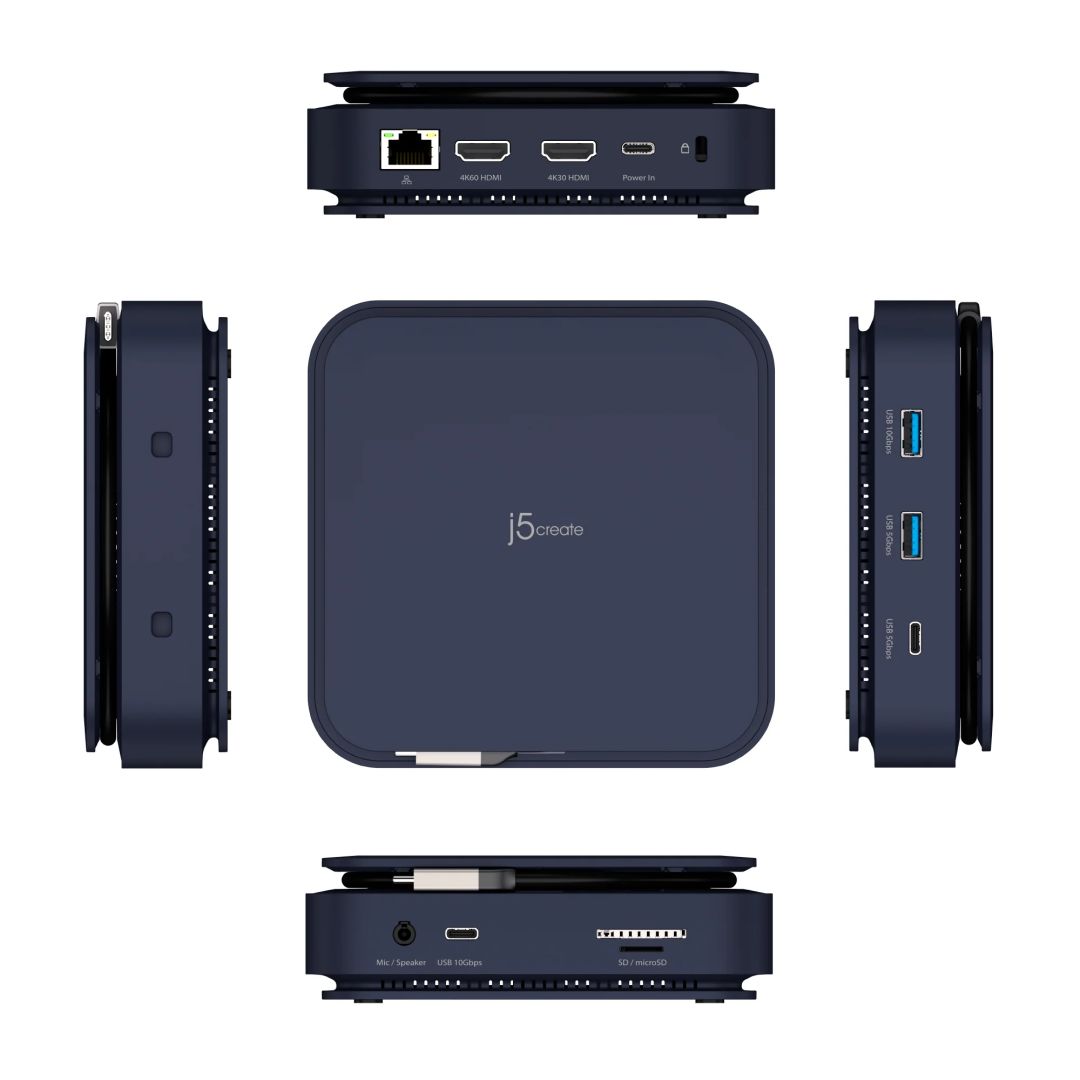 j5create Type-C Dock Dual 4K HDMI Space Grey