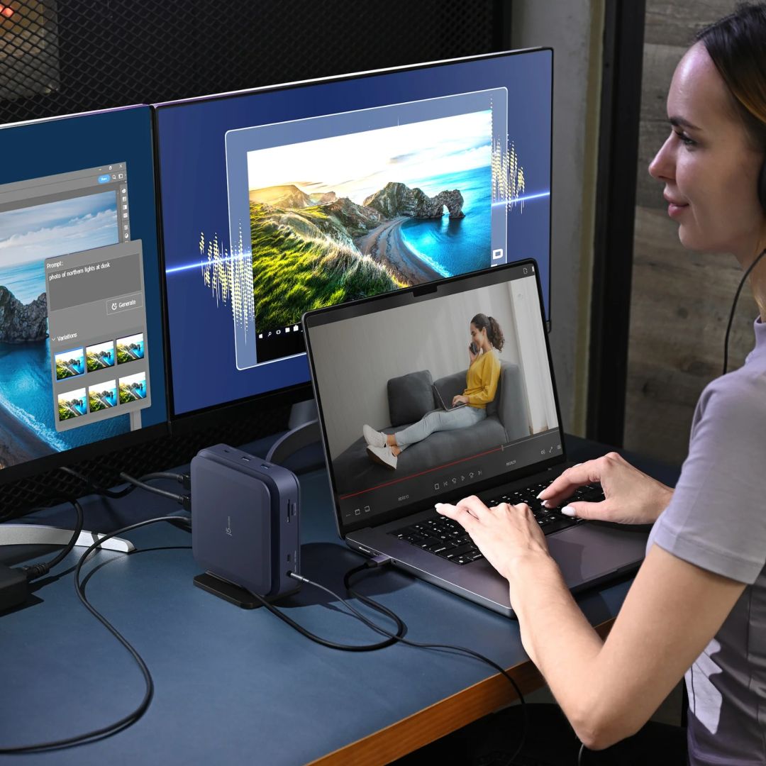 j5create Type-C Dock Dual 4K HDMI Space Grey