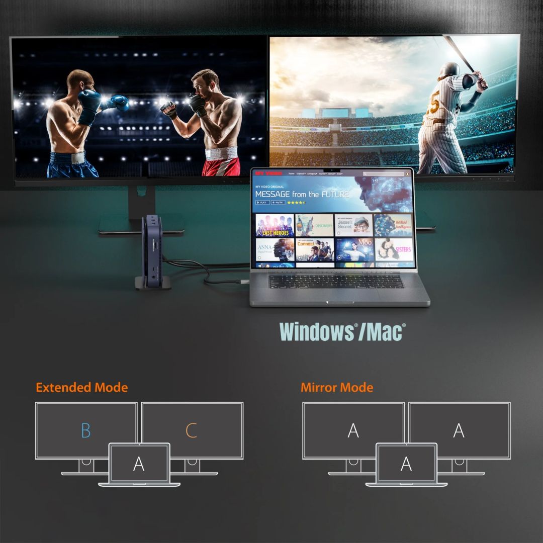 j5create Type-C Dock Dual 4K HDMI Space Grey