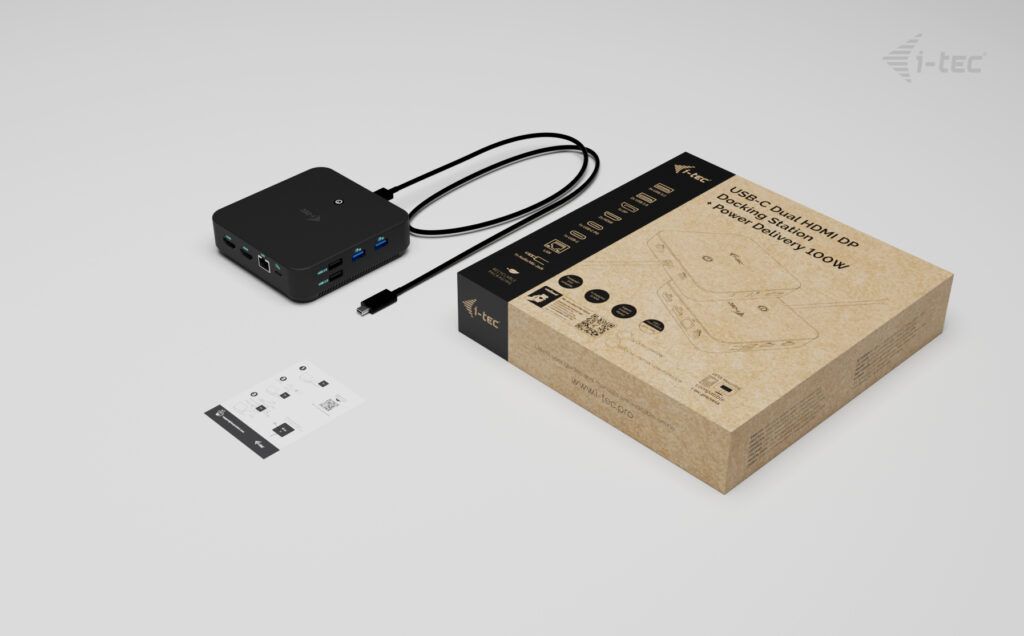 I-TEC USB-C DP Dual HDMI Docking Station with Power Delivery 100W