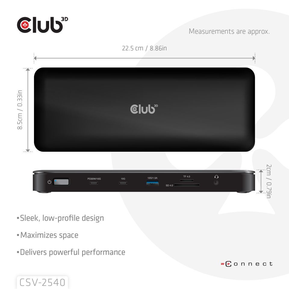 Club3D 14-1 USB-C Quad Display Docking Station