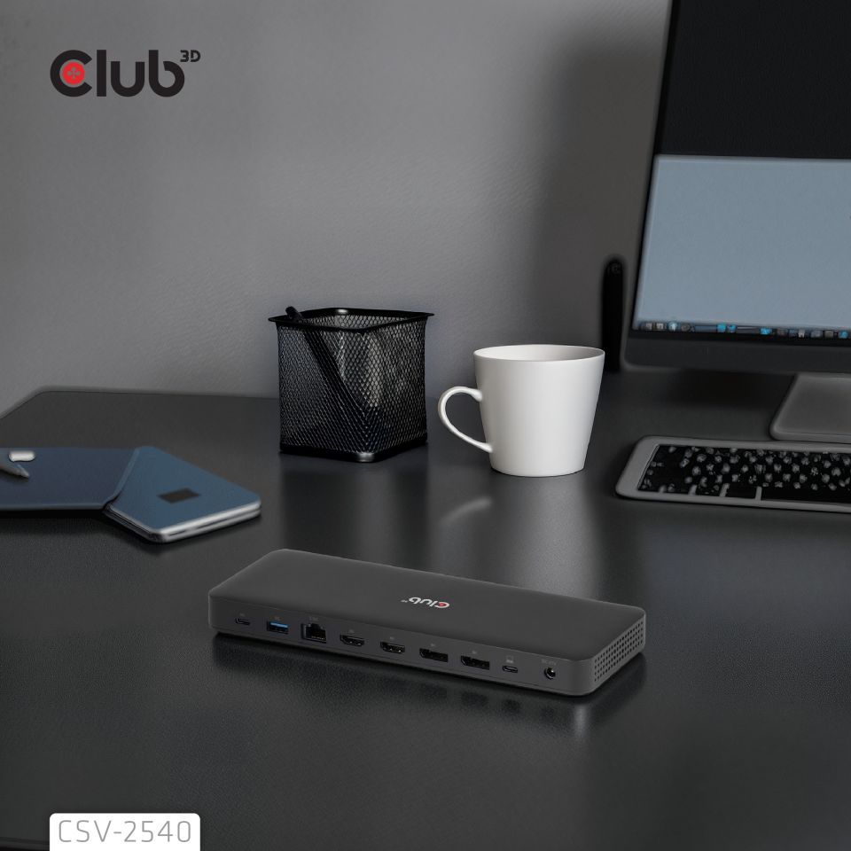 Club3D 14-1 USB-C Quad Display Docking Station