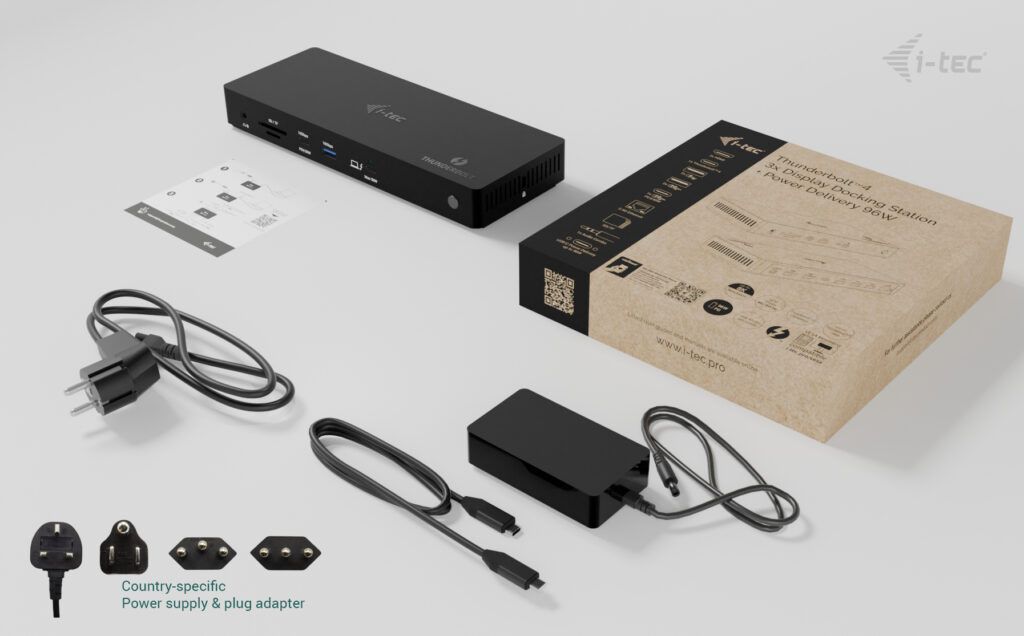I-TEC Thunderbolt4 Triple Display Docking Station + Power Delivery 96W
