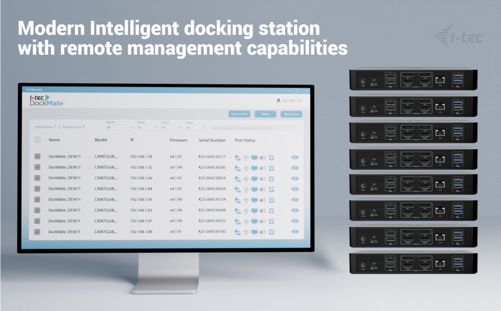 I-TEC Universal Intelligent Dual Display Docking Station + Power Delivery 100W