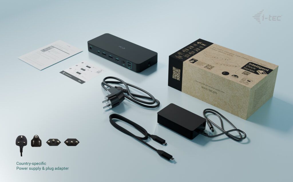 I-TEC USB-C Intelligent Triple Display Docking Station + Power Delivery 100W