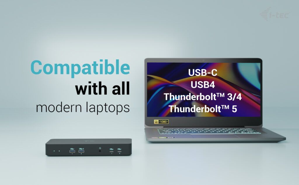 I-TEC USB-C Intelligent Triple Display Docking Station + Power Delivery 100W