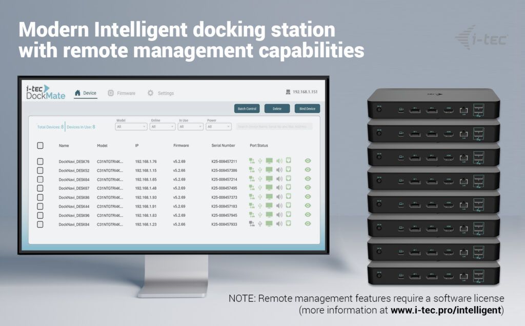I-TEC USB-C Intelligent Triple Display Docking Station + Power Delivery 100W