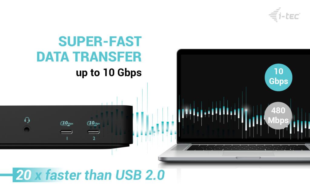 I-TEC USB-C Intelligent Triple Display Docking Station + Power Delivery 100W