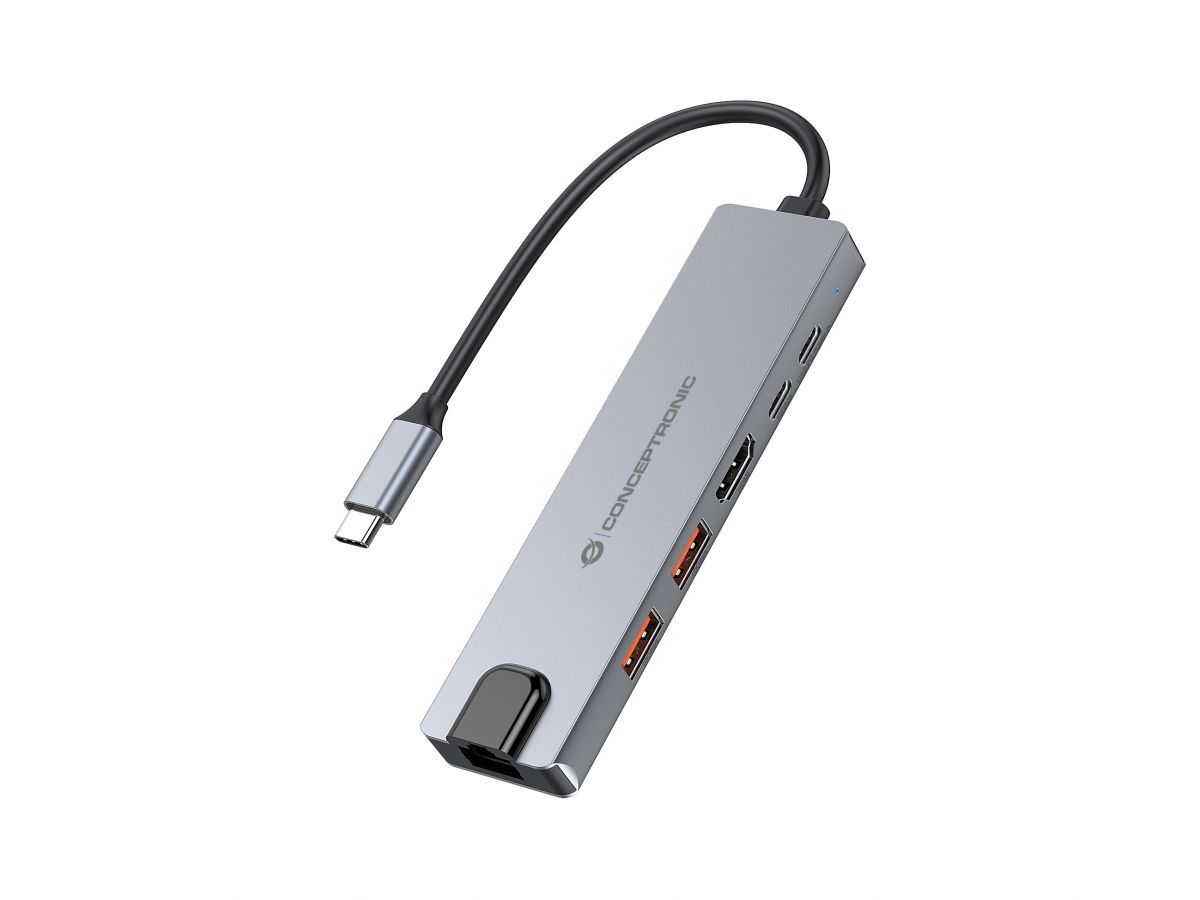 Conceptronic  DONN29G 6-in-1 USB 3.2 Gen 2 Docking Station
