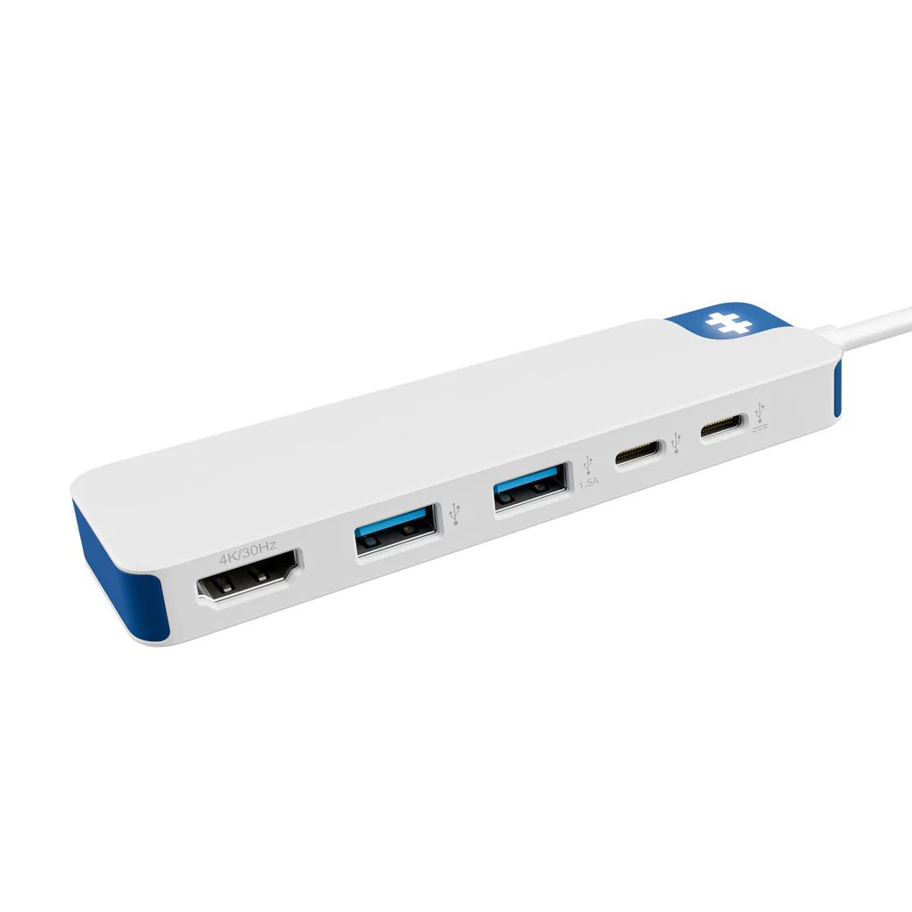 Targus HyperDrive Flex 5 Port USB-C Hub White/Blue
