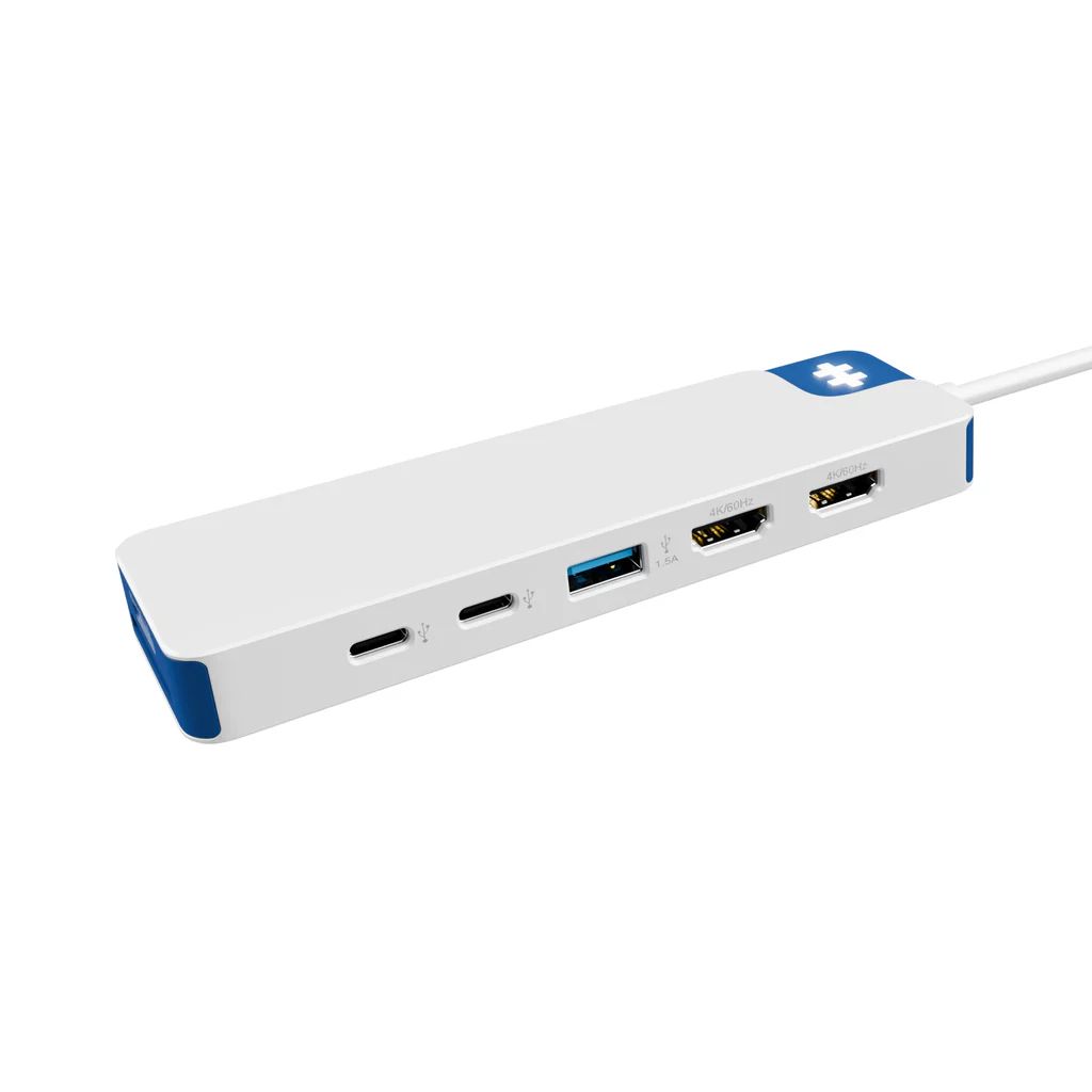 Targus HyperDrive® Flex 9 Port Dual 4K HDMI Dock White/Blue