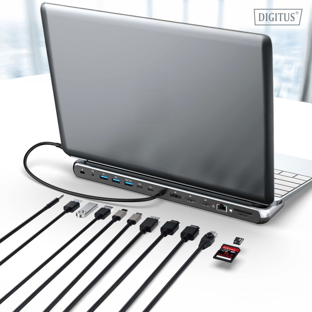 Digitus USB-C 8K docking station 12-port