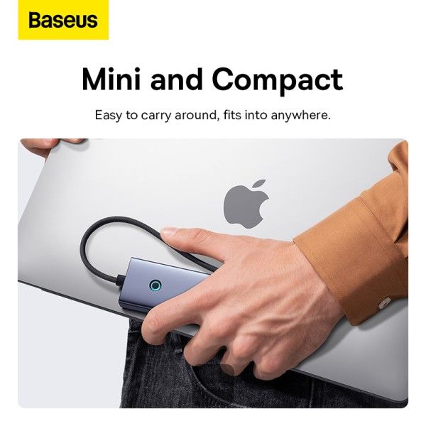 Baseus lite Series 7-Port HUB Docking Station Grey