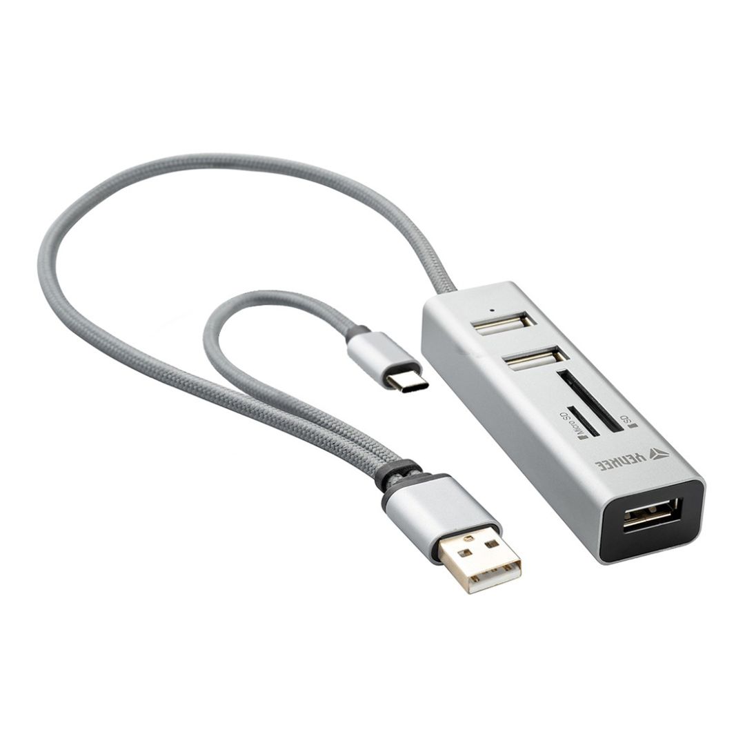 Yenkee Yenkee YHC 103SR  USB C OTG hub+reader