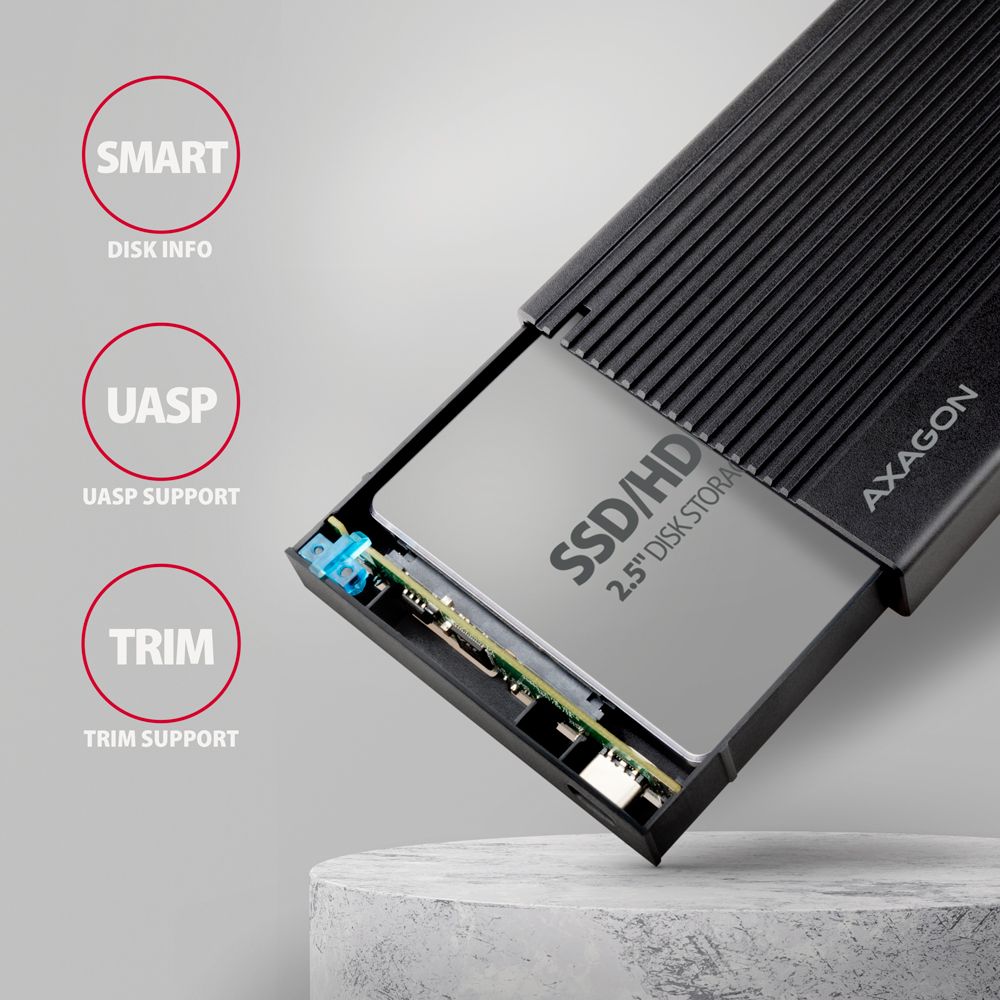 AXAGON EE25-GTR USB-C 3.2 Gen 2 - SATA 6G, 2.5