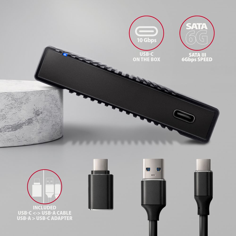 AXAGON EE25-GTR USB-C 3.2 Gen 2 - SATA 6G, 2.5