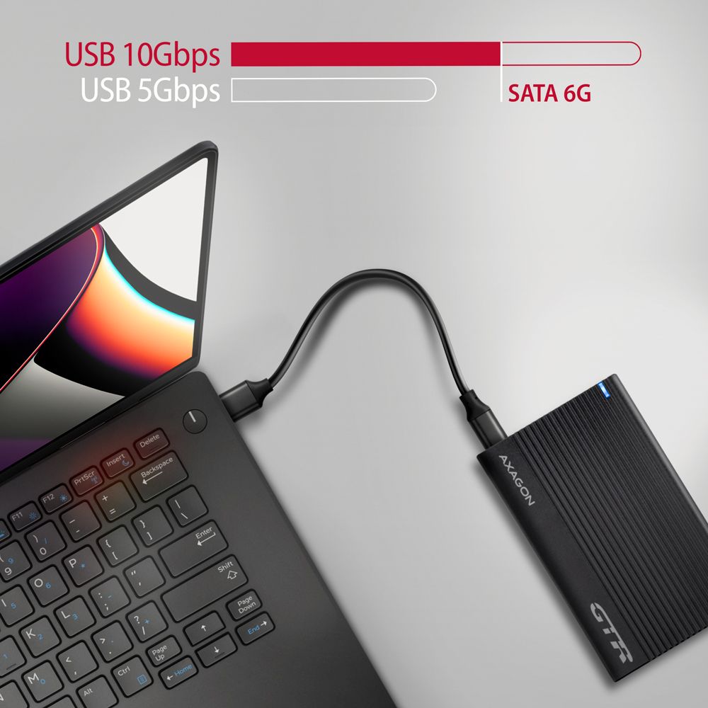 AXAGON EE25-GTR USB-C 3.2 Gen 2 - SATA 6G, 2.5