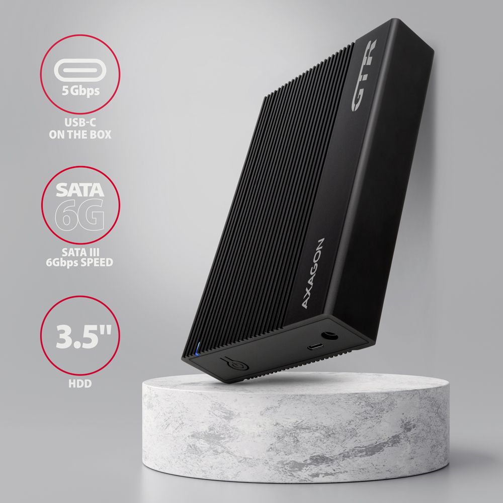 AXAGON EE35-GTR USB-C 3.2 Gen 1 - SATA 6G 3.5