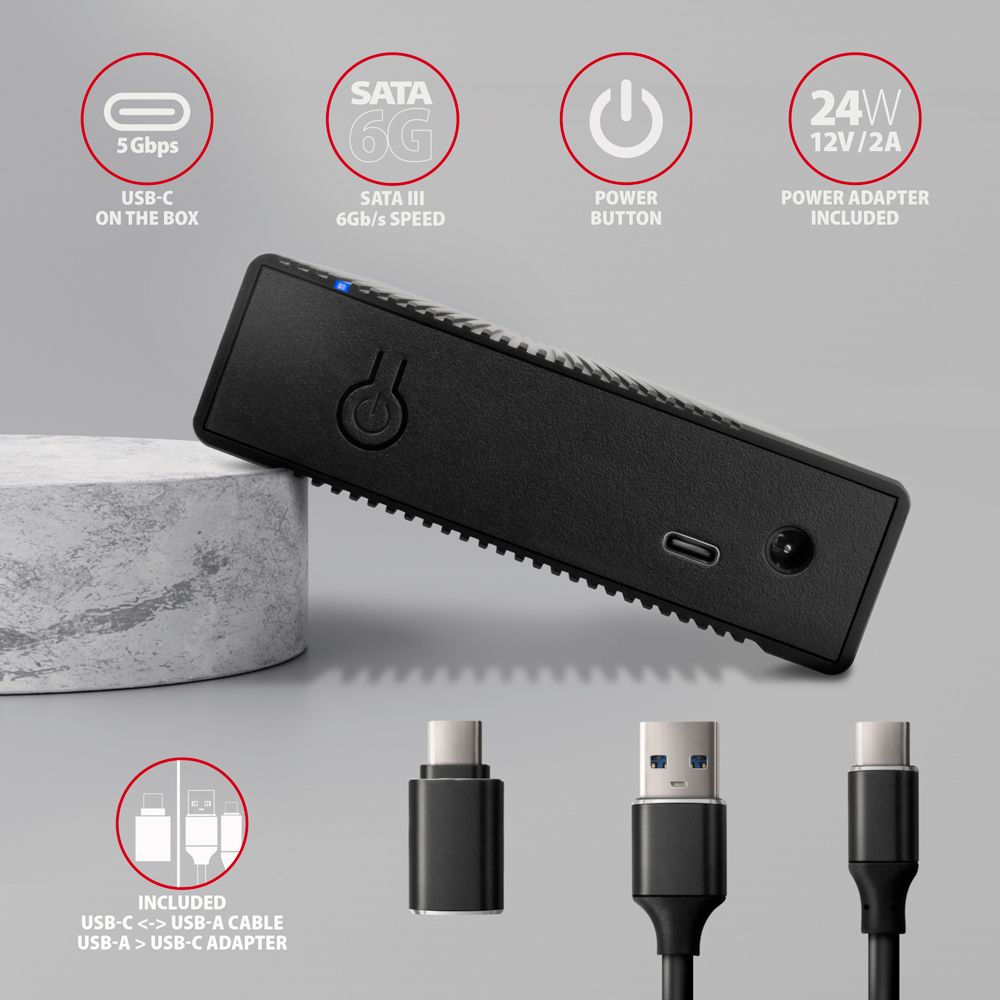 AXAGON EE35-GTR USB-C 3.2 Gen 1 - SATA 6G 3.5