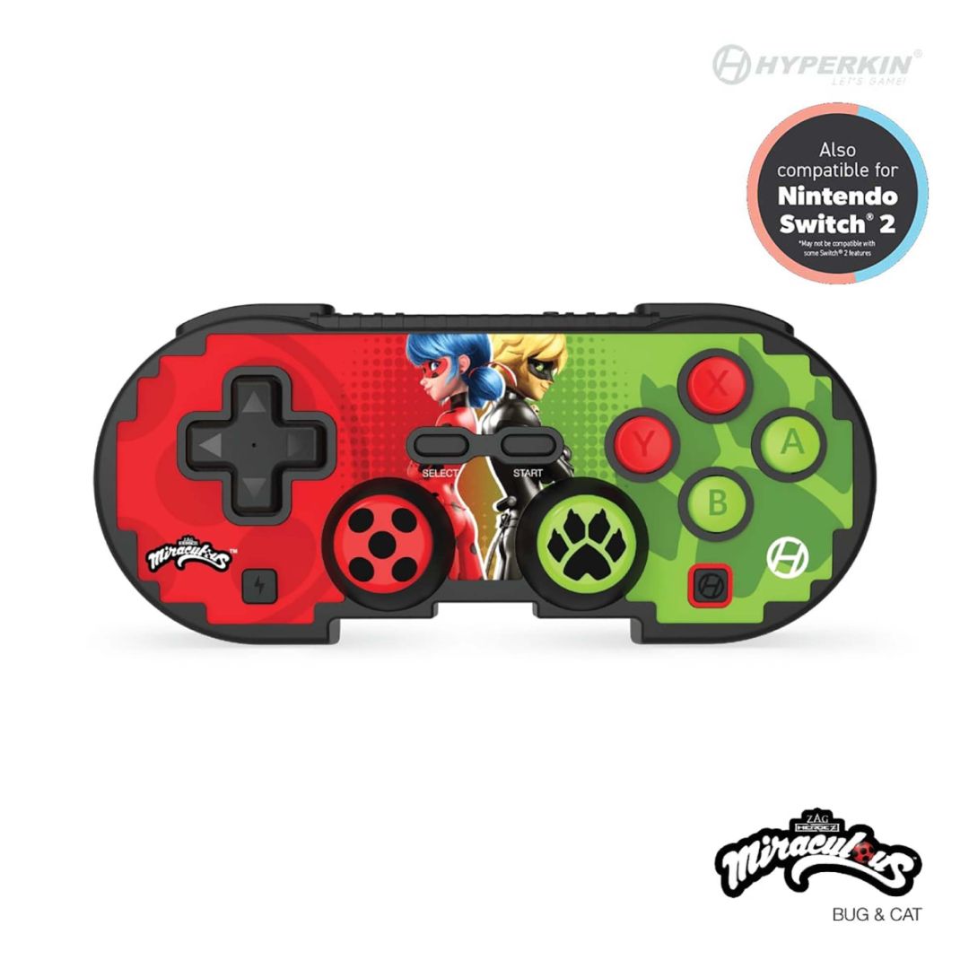 HYPERKIN  Pixel Art Official Miraculous Edition (Ladybug & Cat) Gamepad