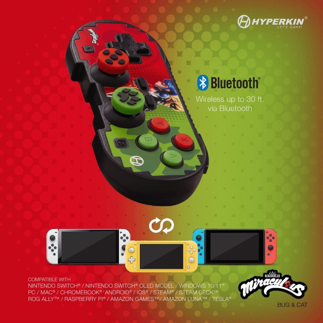 HYPERKIN  Pixel Art Official Miraculous Edition (Ladybug & Cat) Gamepad