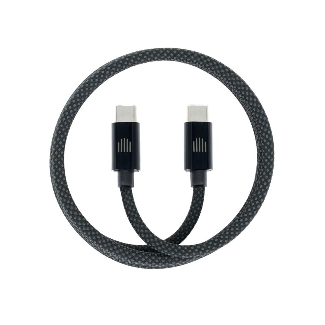 Dviced USB-C to USB-C Magnetic Braided Cable 1,25m Dark Grey