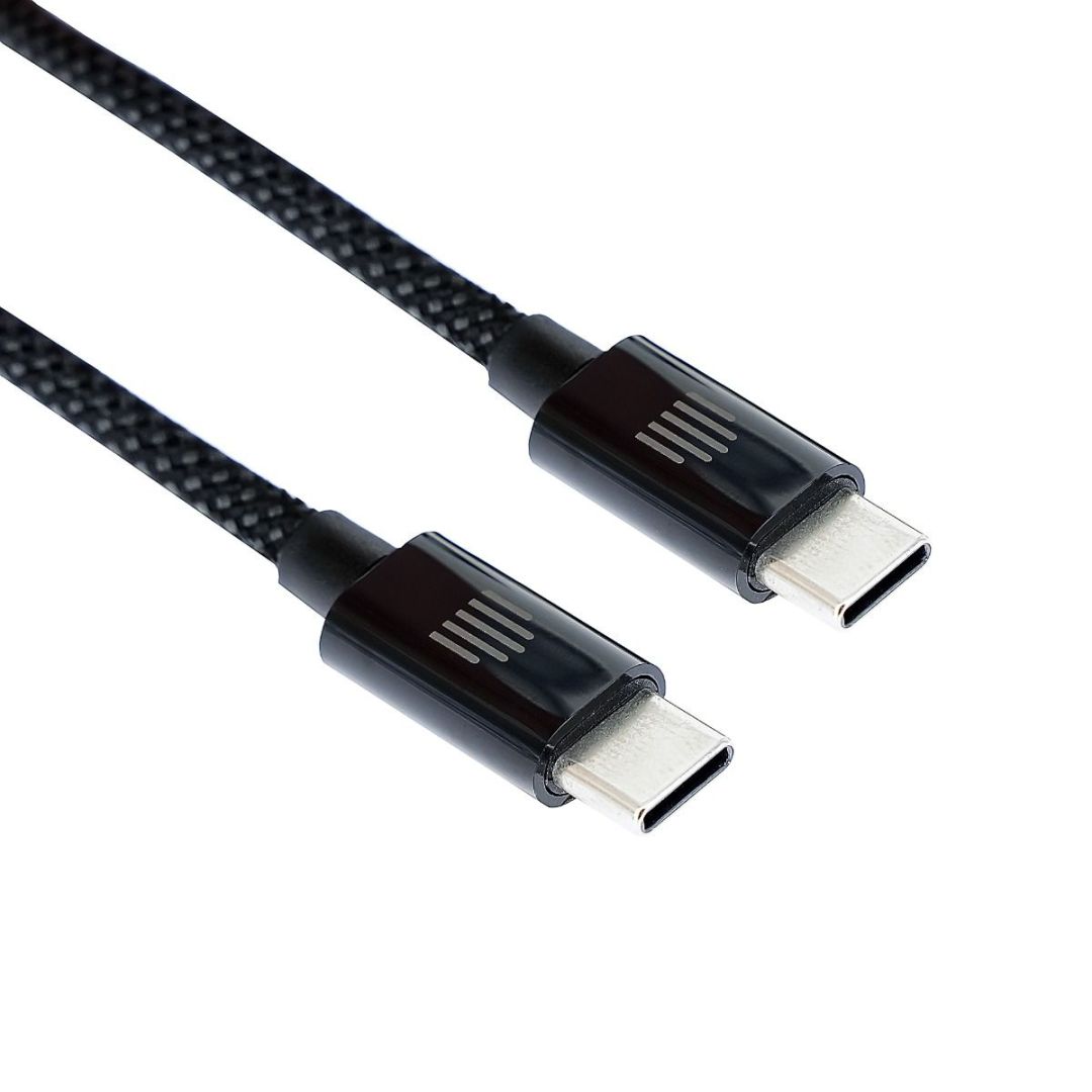 Dviced USB-C to USB-C Magnetic Braided Cable 1,25m Dark Grey