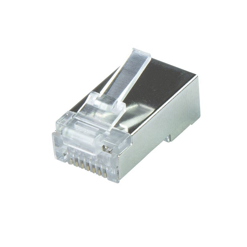 Logilink RJ45 modular plug Cat.6A for solid and stranded wires shielded with guide plate 50db