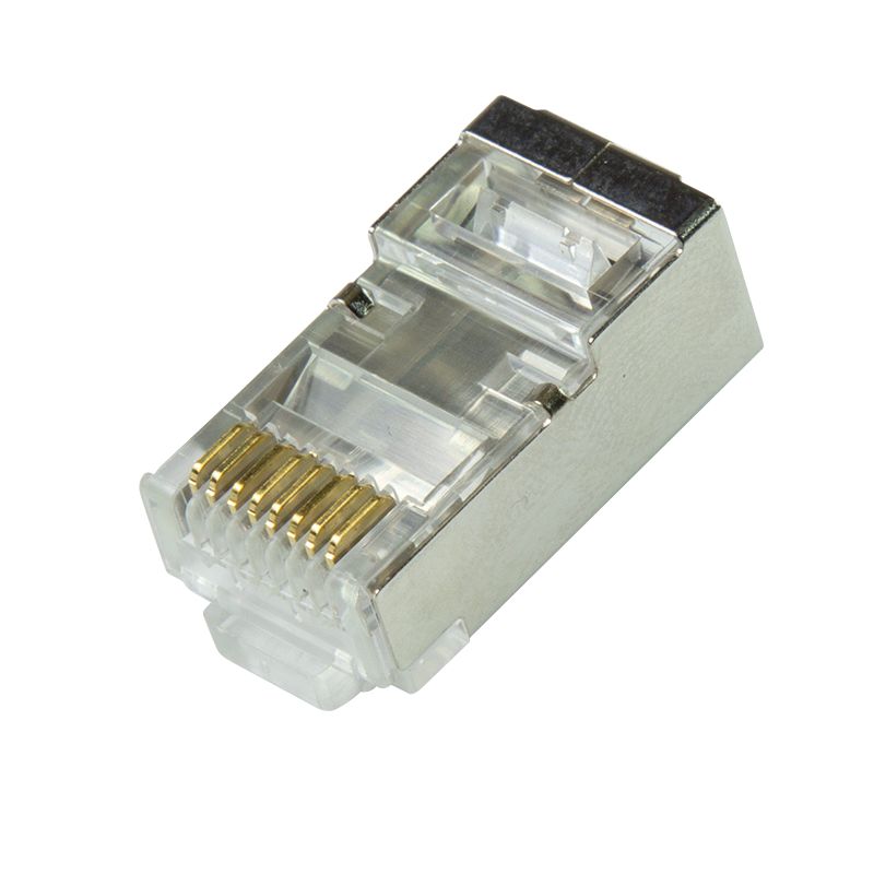 Logilink RJ45 modular plug Cat.6A for solid and stranded wires shielded with guide plate 50db
