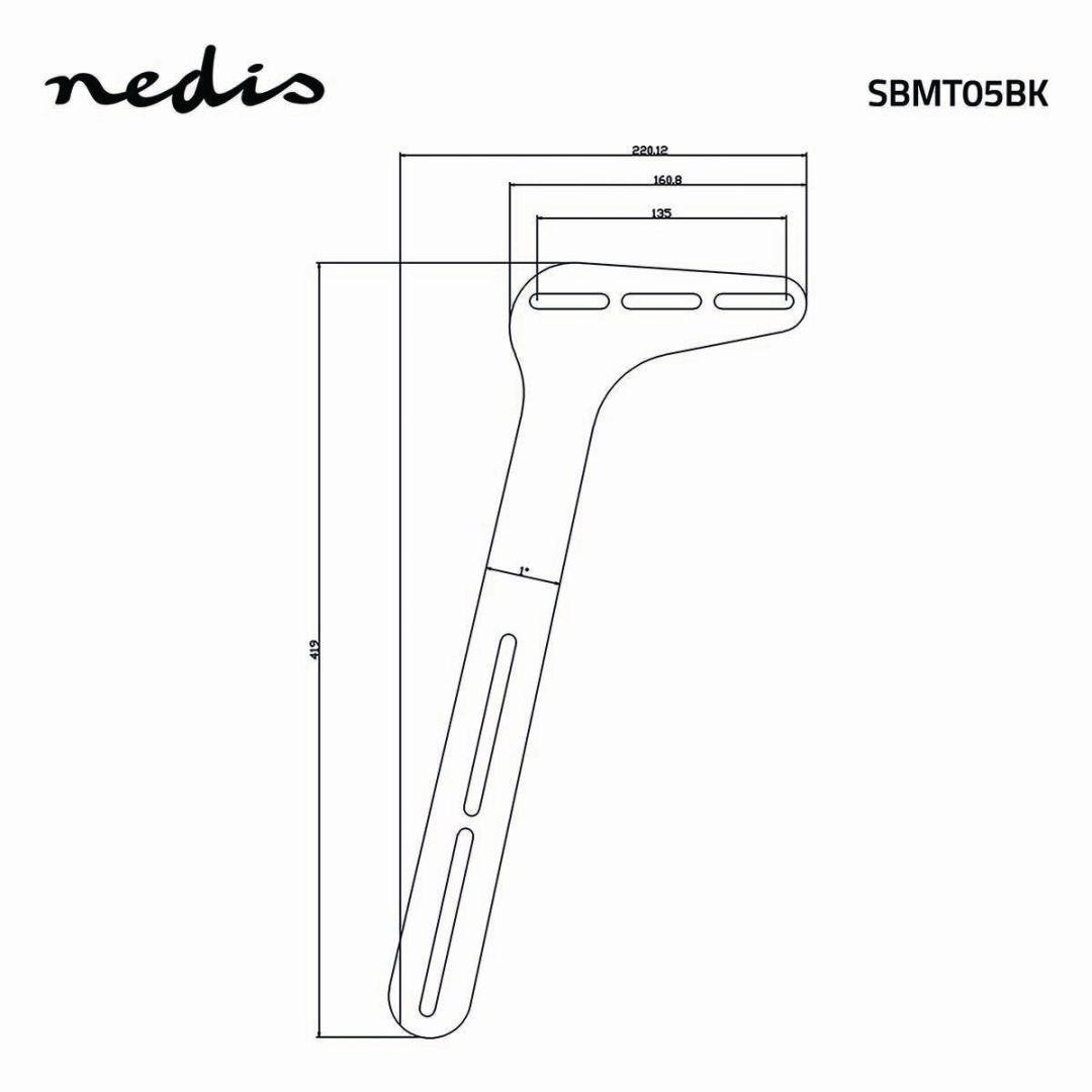 Nedis SBMT05BK Soundbar Mount Black