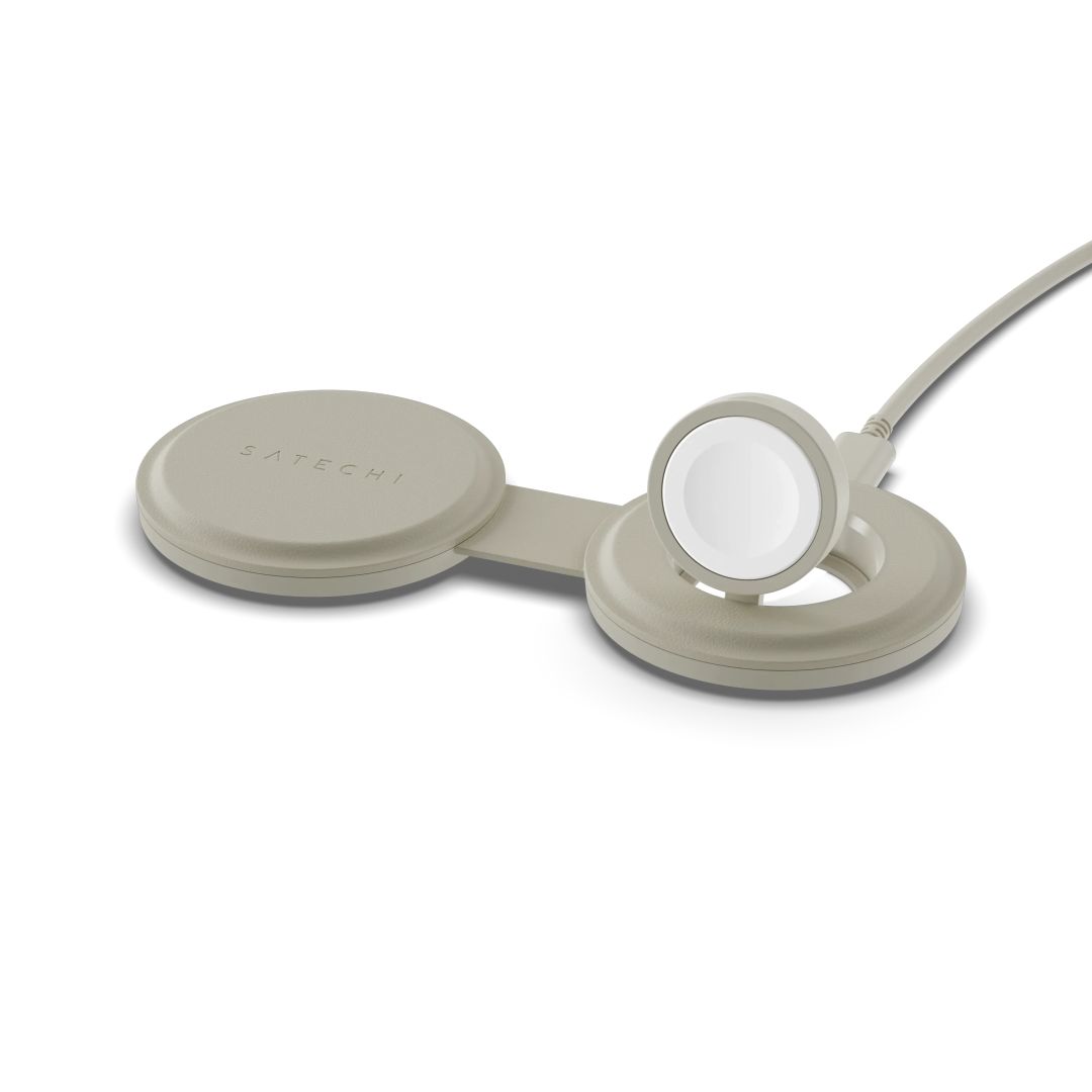 Satechi OntheGo 2-in-1 Wireless Charger Sand