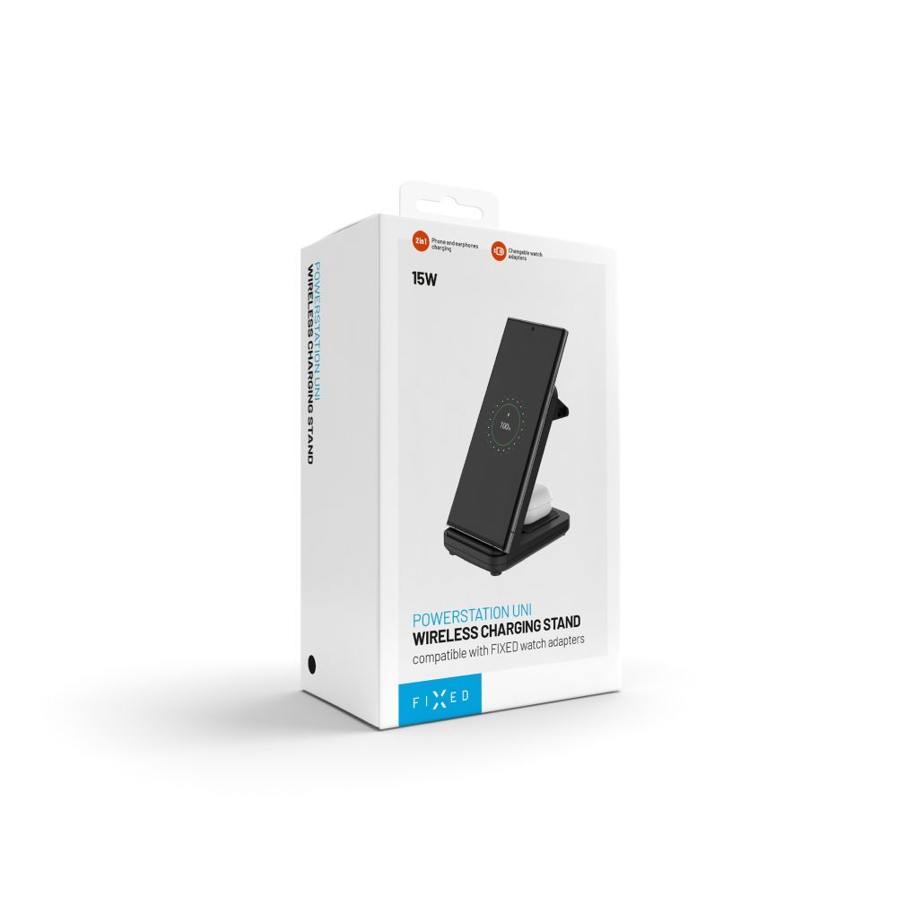 FIXED 3 in 1 Wireless töltő, fekete