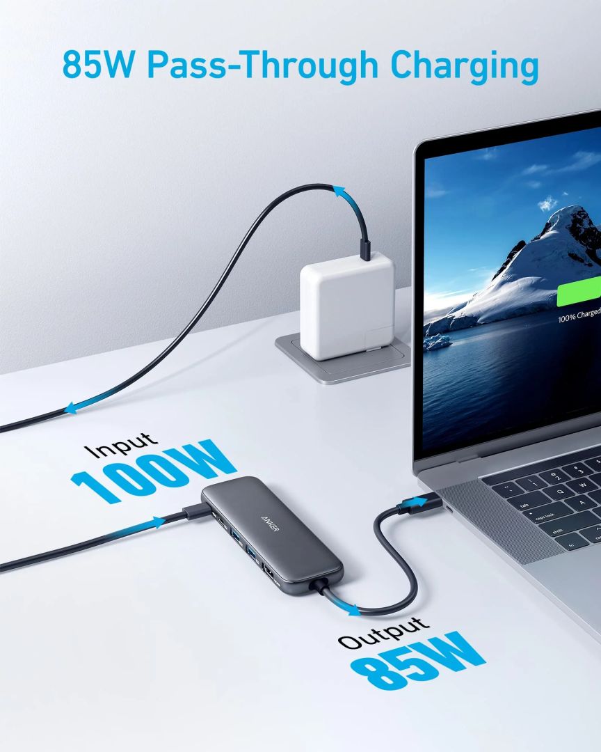 ANKER 332 USB-C Hub (5-in-1) Black