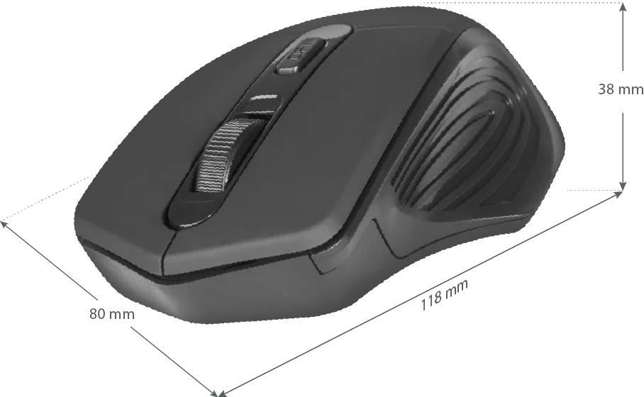 Defender RF Datum MB-345 Wireless Mouse Black