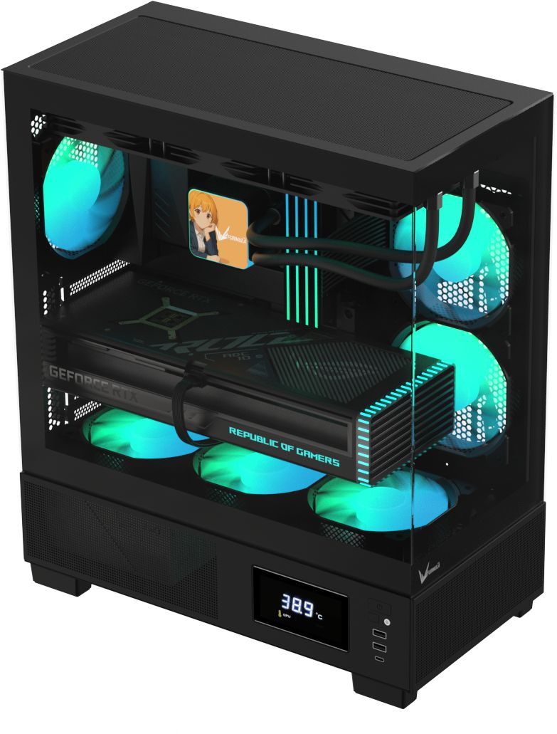 Formula Crystal E1 Floe Tempered Glass Black