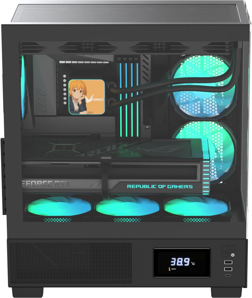 Formula Crystal E1 Floe Tempered Glass Black