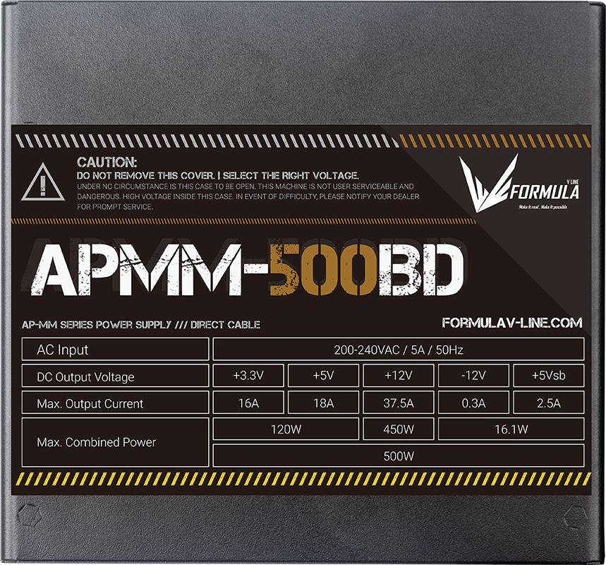 Formula 500W 80+ Bronze APMM-500BD