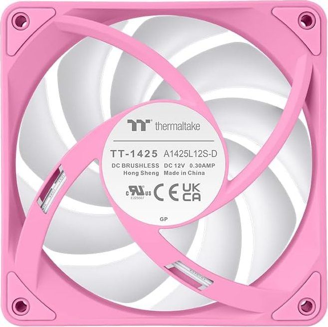 Thermaltake CT140 EX Reverse ARGB Sync PC Cooling Fan Pink (3-Fan Pack)