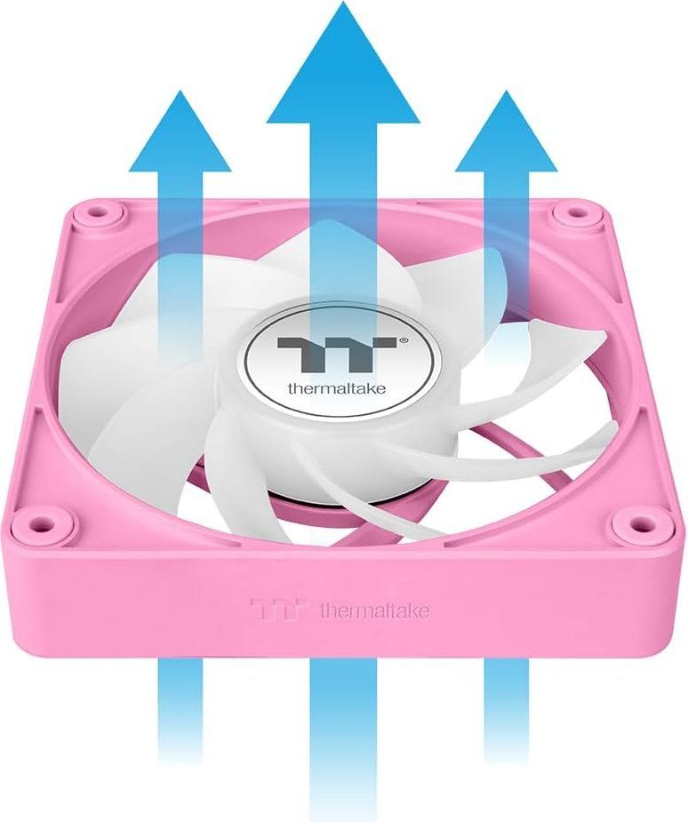 Thermaltake CT140 EX Reverse ARGB Sync PC Cooling Fan Pink (3-Fan Pack)
