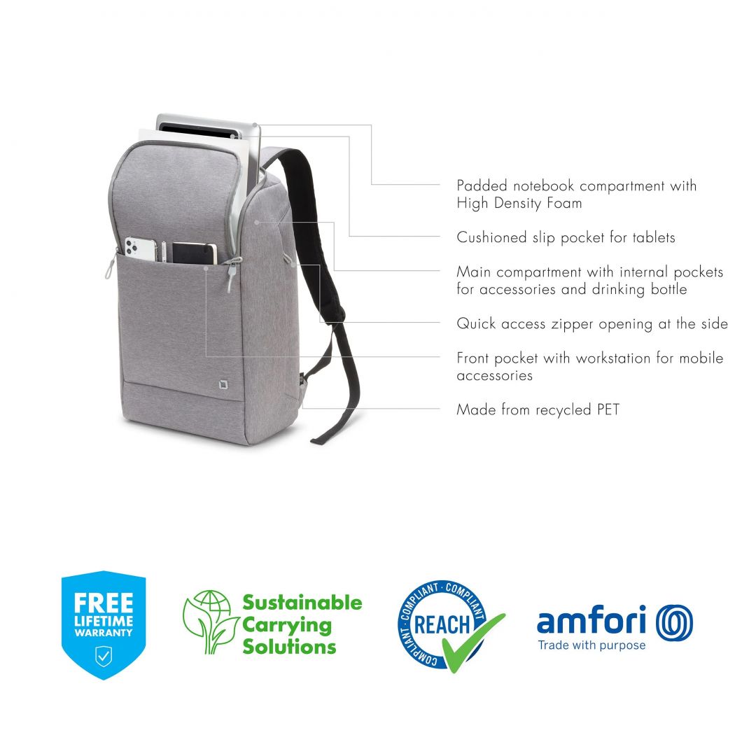 Dicota Laptop Backpack Eco Motion 15,6